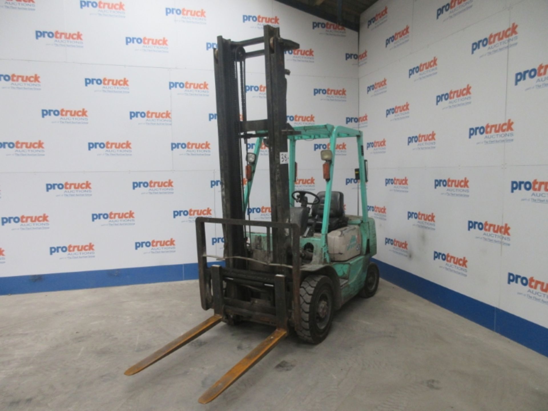 MITSUBISHI FD25 Plant Diesel - VIN: EF18B63003 - Year: 1998 - 16,541 Hours - Duplex Forklift,