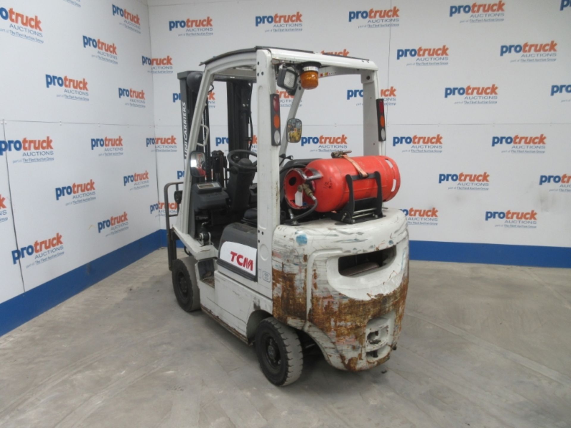 TCM FGE18-E1 Plant LPG / CNG - VIN: P1D1E702309 - Year: 2013 - 16,364 Hours - Triplex Forklift, - Image 3 of 7