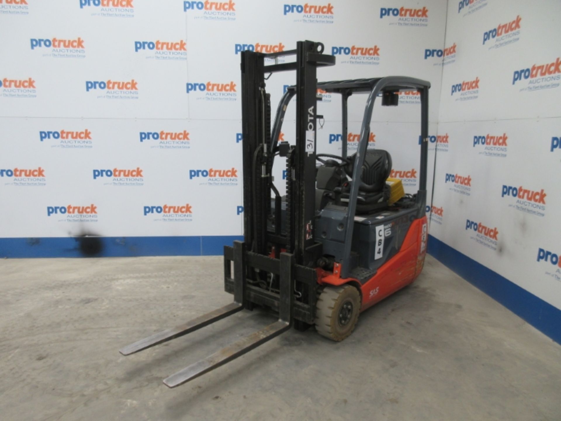 TOYOTA 8FBET16 Plant Electric - VIN: 8FBET16E12660 - Year: 2014 - . Hours - Duplex 3.3M Forklift,