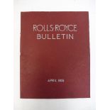 A Rolls-Royce bulletin, April 1931