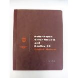 A Rolls-Royce Silver Cloud II and Bentley S2 engine manual, second edition.