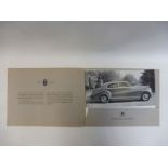 A Rolls-Royce Silver Wraith promotional booklet containing images of the range of body styles.