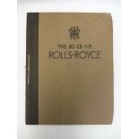 A Rolls-Royce 20-25hp sales catalogue.