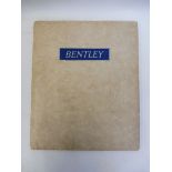 A Bentley 4 1/4 litre sales catalogue.