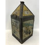 A Gamages five gallon pyramid can.