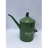 A five litre petroleum enamel kettle.