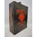 An early Shell Motor Oil gallon can.