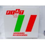 A Fiat Approved Accessories single sided, wall mounted lightbox, in good condition, 38 1/2" wide x