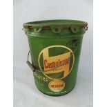 A Castrolease grease tin containing medium grade of 28lbs.