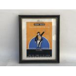 A small framed and glazed John Bull Cycle and Motorcycle Tyres advertisement, 6 1/2 x 7 3/4".