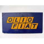 A Fiat rectangular plastic garage forecourt sign, 40 1/4 x 20 3/4".