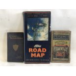 A Ford road map of Great Britain, a Bacon's Cycling and Motoring Sheffield District Map and a