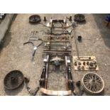 A kit of parts. Frazer Nash Shelsley type chassis, majority of components to build up a rolling