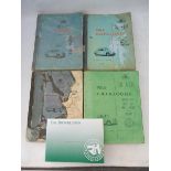 Four Rover catalogues/manuals circa 1950s/early 1960s etc.