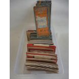 A box of assorted early road maps to include Michelin, Esso etc.