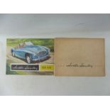 Two Austin Healey 100 sales brochures.