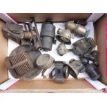 A good box of assorted paraffin cycle lamps, a generator etc.