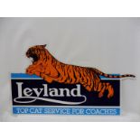 A Leyland Coaches die-cut pictorial plastic sign, 53 1/2 x 30 1/2".