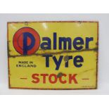 A Palmer Tyre Stock rectangular double sided enamel sign by Hancor Mitchum, 24 x 18".