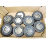 A box of tyre ashtrays.