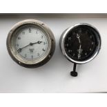 Two Smiths eight day car clocks.