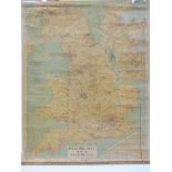 A Pickfordsway map of Great Britain dated 1965, 35 1/2 x 47".