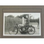 An interesting early photograph album containing many black and white photographs including The TT