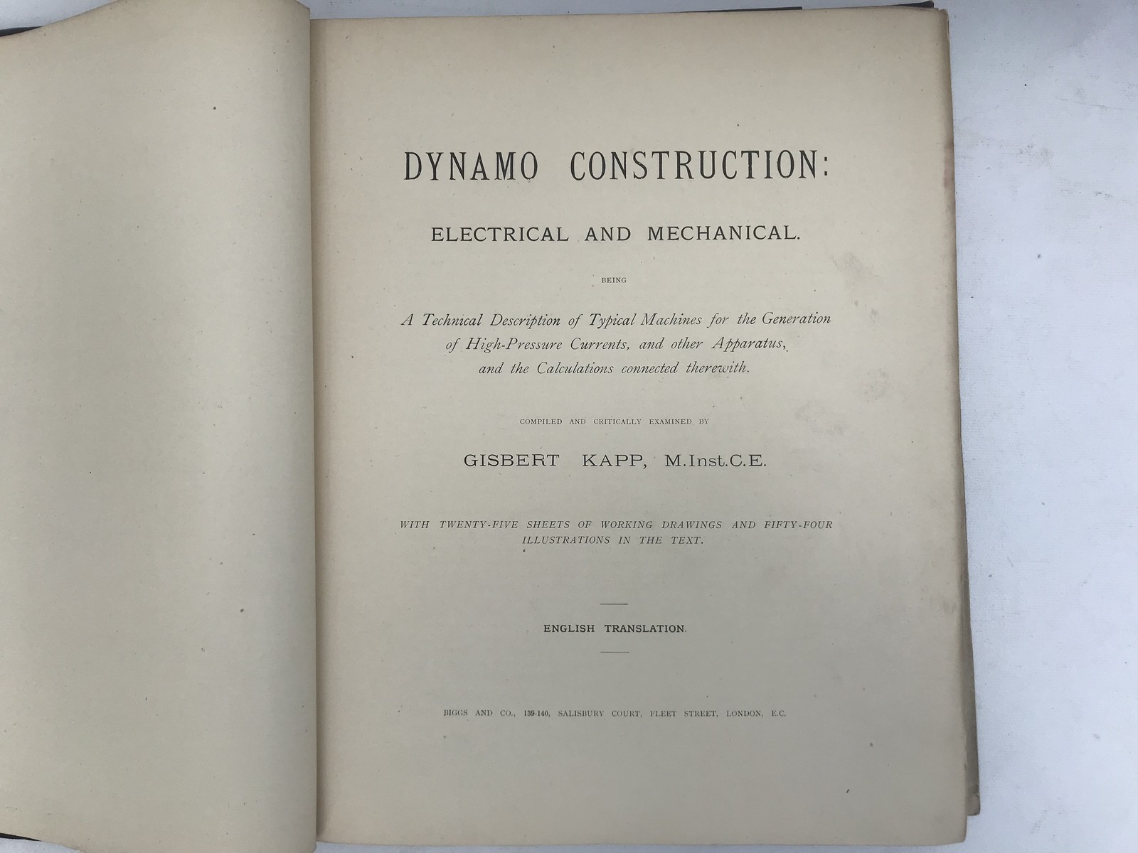 Dynamo Construction Electrical and Mechanical compiled by Gisbert Kapp. - Image 2 of 3