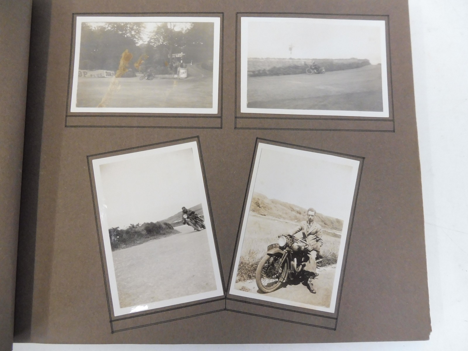 An interesting early photograph album containing many black and white photographs including The TT - Image 4 of 4