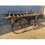 A late Victorian hand drawn funeral bier.