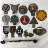 A collection of assorted badges to include National Small-Bore Rifle Association, Forces Motoring