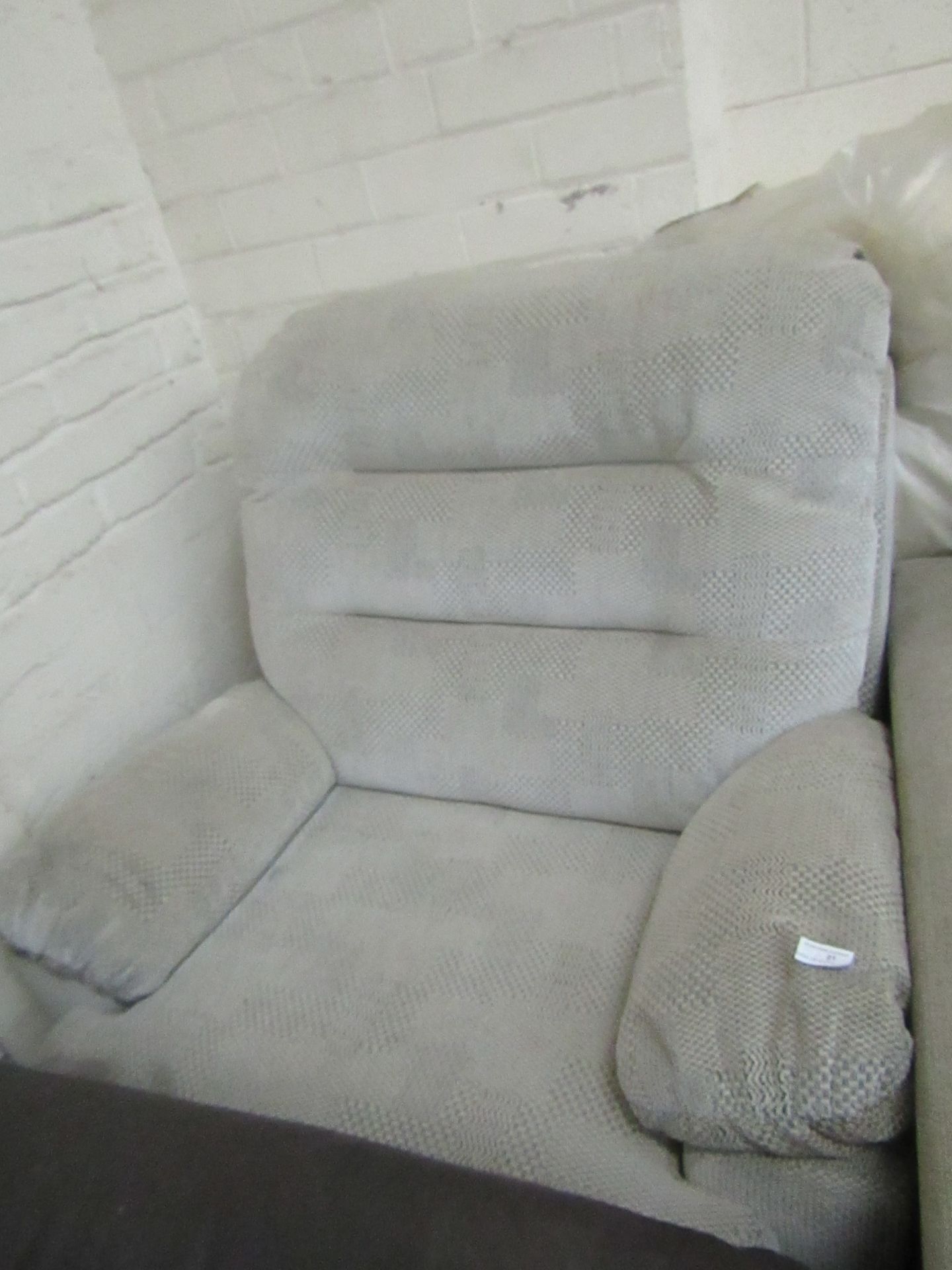 Fabric manual reclining arm chair
