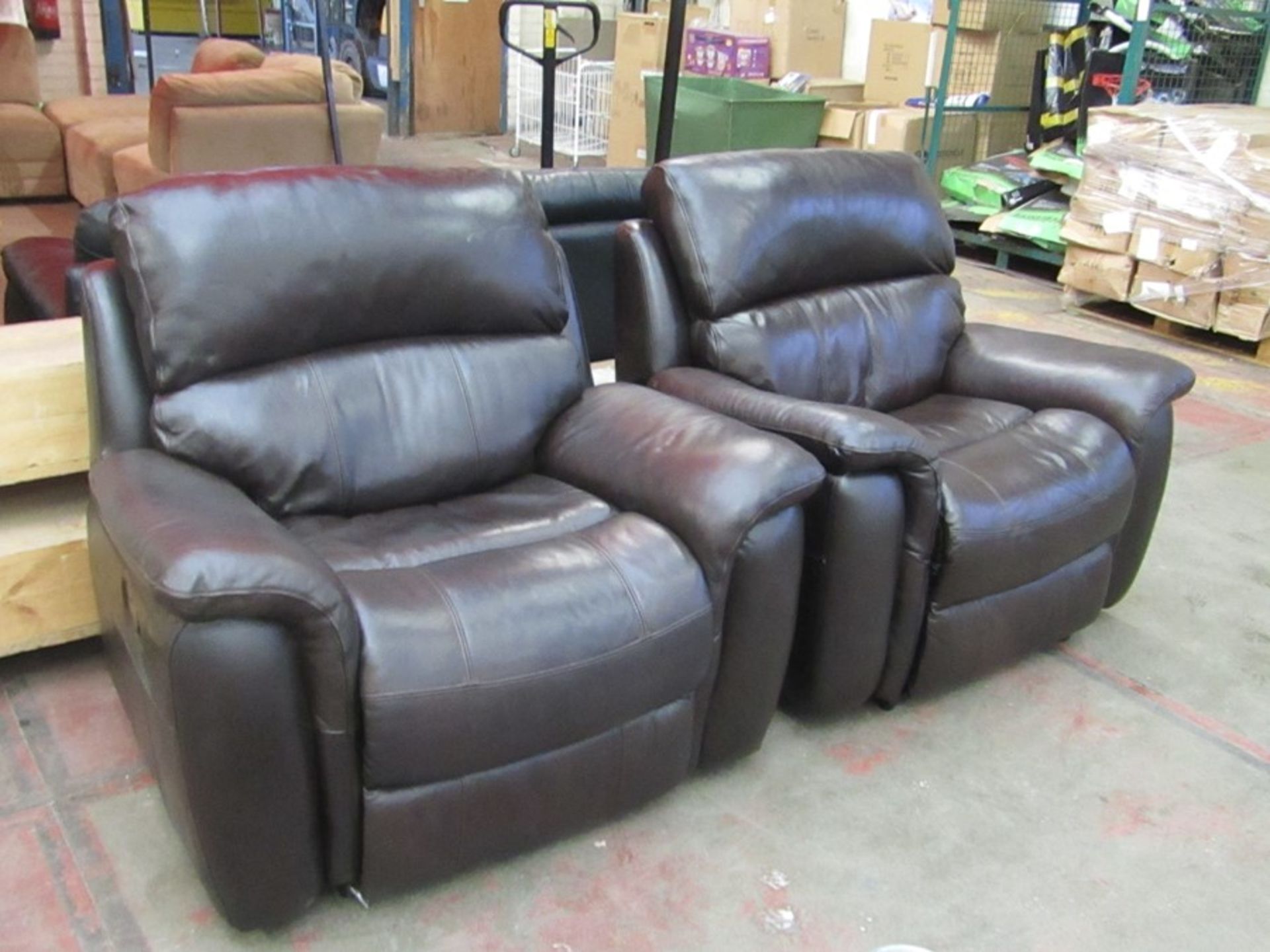 Two seater Costco reclining sofa, no major damage.