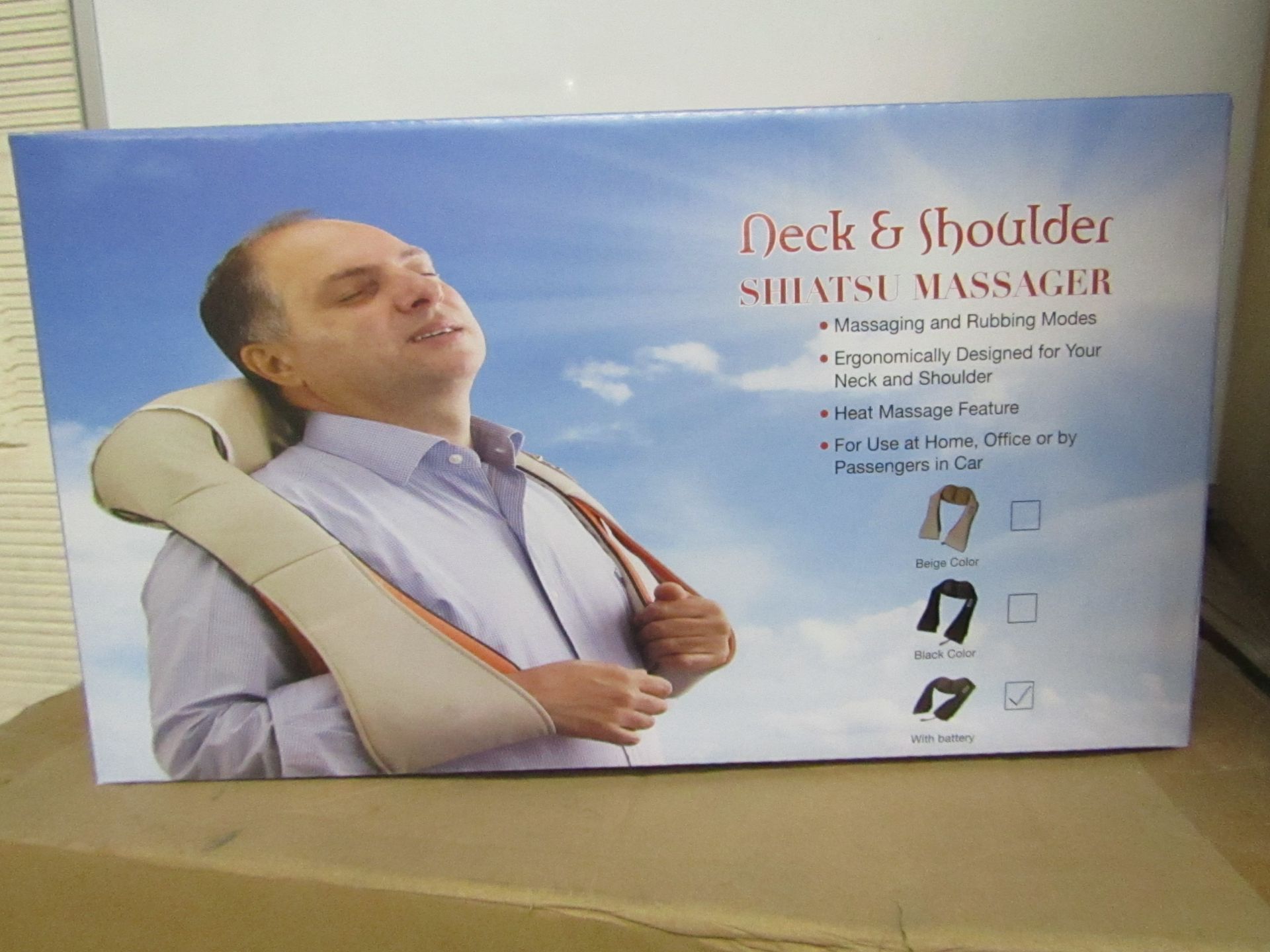 Neck and Shoulder Shiatsu Massager, new and boxed