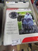 Diono double stroller rain cover, unchecked and packaged.