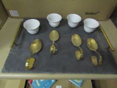 4x 9 Piece serving set, all new and boxed.