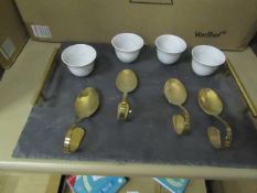4x 9 Piece serving set, all new and boxed.