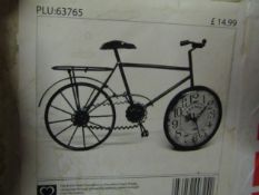 Bicycle clock, boxed.