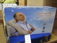 Neck and Shoulder shiatsu massager, new and boxed.