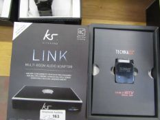 2x Kitsound Link multi room audio adaptor, both untested and boxed.
