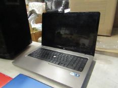 HP laptop, untested due to no power cable and also is missing some keys on the keyboard.