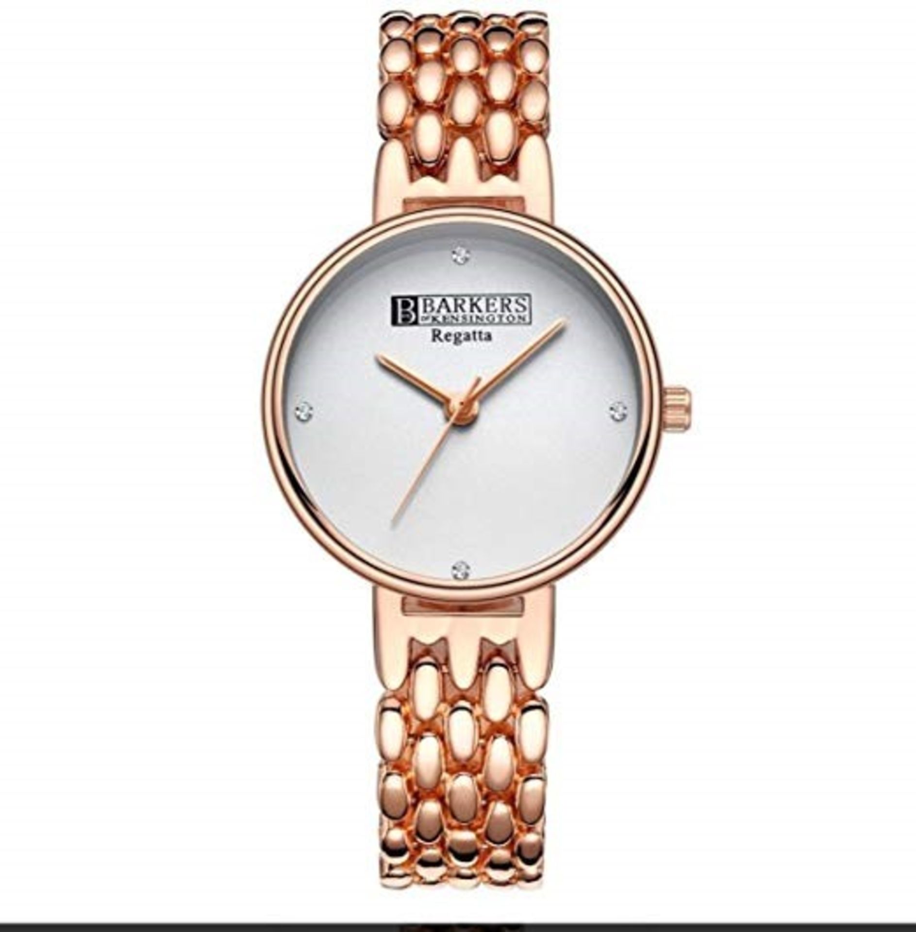 Barkers of Kensington ladies stylish designer watch, new in original box.