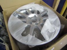 Unknown sized wheel alloy, new.