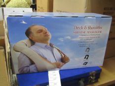 Neck and Shoulder shiatsu massager, new and boxed.