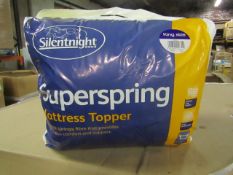 Silentnight Super Spring Mattress Topper, Kingsize, brand new and packaged. RRP £29.99