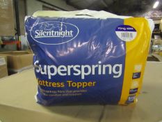 Silentnight Super Spring Mattress Topper, Kingsize, brand new and packaged. RRP £29.99