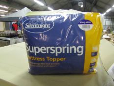 Silentnight Super Spring Mattress Topper, Kingsize, brand new and packaged. RRP £29.99