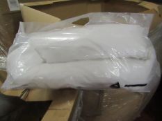 V-Shaped Duck Feather Down Pillow, brand new and packaged.  RRP £20.00