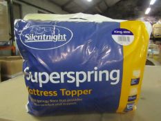 2 x Silentnight Super Spring Mattress Topper, Kingsize, brand new and packaged. RRP £29.99