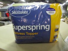 Silentnight Super Spring Mattress Topper, Kingsize, brand new and packaged. RRP £29.99